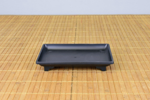 Plastik-Unterteller schwarz, 14,5x10x2,5cm